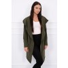 Dámsky kardigán s kapucňou MI8928 khaki Dámsky kardigán s kapucňou MI8928 khaki