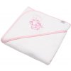 Detská froté osuška s výšivkou a kapuckou New Baby 80x80 biela sloník Detská froté osuška s výšivkou a kapuckou New Baby 80x80 biela sloník