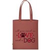 ECO Textilná Taška - Dizajn s motívom - Láska a pes - Hrdzavá oranžová - Standard - Darčeky ECO Textilná Taška - Dizajn s motívom - Láska a pes - Hrdzavá oranžová - Standard - Darčeky