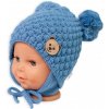 BABY NELLYS Zimná pletená čiapka Teddy Bear na zaväzovanie, modrá, 68/80, (6-12m), 68-80 (6-12m) BABY NELLYS Zimná pletená čiapka Teddy Bear na zaväzovanie, modrá, 68/80, (6-12m), 68-80 (6-12m)