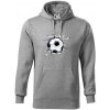 Futbalová lopta v triku - Mikina pánska Cape s kapucňou - XL ( Tmavosivý melír ) Futbalová lopta v triku - Mikina pánska Cape s kapucňou - XL ( Tmavosivý melír )