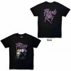 Tričko Prince - Purple Rain Logo Outline, Unisex,Čierna,S Tričko Prince - Purple Rain Logo Outline, Unisex,Čierna,S