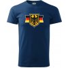 Nemecká orlica a vlajka - Klasické pánske tričko vyššej gramáže - 4XL ( Polnočná modrá ) Nemecká orlica a vlajka - Klasické pánske tričko vyššej gramáže - 4XL ( Polnočná modrá )