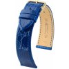 Kožený remienok Hirsch Genuine Croco L 18920885-1, modrý, krokodíla koža, dĺžka L, Quick Release 19 mm Kožený remienok Hirsch Genuine Croco L 18920885-1, modrý, krokodíla koža, dĺžka L, Quick Release 19 mm