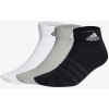 adidas T SPW ANK 3P čierna bielasivá adidas T SPW ANK 3P čierna bielasivá