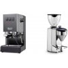 Gaggia New Classic E24, grey + Rocket Espresso FAUSTO 2.1, chrome Gaggia New Classic E24, grey + Rocket Espresso FAUSTO 2.1, chrome
