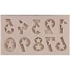 Pentart Silikónová forma čísla 0-9 ozdobné 4,2 X 7cm CF1274 Pentart Silikónová forma čísla 0-9 ozdobné 4,2 X 7cm CF1274
