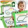 MAGNETICKÁ TABUĽKA MAGPAD MONTESSORI MOZAIKA VEĽKÁ SKLADAČKA BODKY DINO MAGNETICKÁ TABUĽKA MAGPAD MONTESSORI MOZAIKA VEĽKÁ SKLADAČKA BODKY DINO