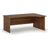 Rohový kancelársky písací stôl PRIMO WOOD, 180x120 cm, pravý, orech Rohový kancelársky písací stôl PRIMO WOOD, 180x120 cm, pravý, orech