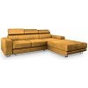 Wilsondo Rohová rozkladacia sedačka s úložným priestorom Noto - horčicová Strana: Pravá Wilsondo Rohová rozkladacia sedačka s úložným priestorom Noto - horčicová Strana: Pravá