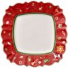 Štvorcový jedálenský tanier, červený, 28.5 x 28.5 cm, kolekcia Toy 's Delight - Villeroy & Boch Štvorcový jedálenský tanier, červený, 28.5 x 28.5 cm, kolekcia Toy 's Delight - Villeroy & Boch