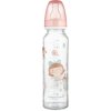 Canpol Babies sklenená fľaša pre bábiky ružová 240 ml