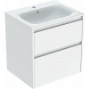 Geberit Selnova Square umývadlo so skrinkou 60 cm biela 504.138.01.1 Geberit Selnova Square umývadlo so skrinkou 60 cm biela 504.138.01.1