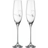 Element poháre na šampanské Amore s kamienkami Swarovski 210 ml 2KS Element poháre na šampanské Amore s kamienkami Swarovski 210 ml 2KS