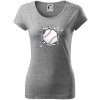 Baseball lopta v triku - Dámske tričko Pure - XL ( Tmavosivý melír ) Baseball lopta v triku - Dámske tričko Pure - XL ( Tmavosivý melír )