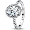 Pandora Luxusný prsteň s oválnou trblietavou aureolou Timeless 193777C01 52 mm Pandora Luxusný prsteň s oválnou trblietavou aureolou Timeless 193777C01 52 mm