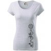 Hory bicykel úsmev - Dámske tričko Pure - XS ( Svetlosivý melír ) Hory bicykel úsmev - Dámske tričko Pure - XS ( Svetlosivý melír )