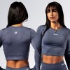 Nebbia Dámske tričko Power Her Seamless Long Sleeve Top 892 Grey