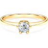 Zásnubný prsteň Triumph of Love: žlté zlato, biely zafír - PI-Z-SZ-00079 SAVICKI Zásnubný prsteň Triumph of Love: žlté zlato, biely zafír - PI-Z-SZ-00079 SAVICKI