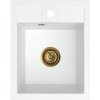 Sink Quality Ferrum 40, kuchynský granitový drez 400x500x195 mm + zlatý sifón, biela, SKQ-FER.W.1K40.XG Sink Quality Ferrum 40, kuchynský granitový drez 400x500x195 mm + zlatý sifón, biela, SKQ-FER.W.1K40.XG