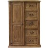 Rustikálny bielizník MEXICANA kombinovaná komoda BIL68 Barevné provedení: Lak - dub kouřový Rustikálny bielizník MEXICANA kombinovaná komoda BIL68 Barevné provedení: Lak - dub kouřový