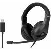 Sluchátka k PC C-TECH MHS-05U, USB černá (MHS-05U) Sluchátka k PC C-TECH MHS-05U, USB černá (MHS-05U)