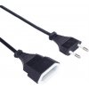 OEM PremiumCord Kábel sieťový predlžovací dvojvidlica 230V 2m kpsm2 OEM PremiumCord Kábel sieťový predlžovací dvojvidlica 230V 2m kpsm2
