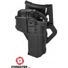 ODEON OPTICS Taktické pištoľové púzdro holster na zbraň s baterkou (Glock 17) - piesková, čierna Farba: Čierna ODEON OPTICS Taktické pištoľové púzdro holster na zbraň s baterkou (Glock 17) - piesková, čierna Farba: Čierna