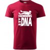 Swimming is in my DNA - Klasické pánske tričko vyššej gramáže - 3XL ( Marlboro červená ) Swimming is in my DNA - Klasické pánske tričko vyššej gramáže - 3XL ( Marlboro červená )