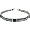 INFINITYSILVER Strieborný pánsky náramok s onyxmi 2021026B20