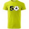 Futbal okrúhle narodeniny 50 - Klasické pánske tričko vyššej gramáže - M ( Limetková ) Futbal okrúhle narodeniny 50 - Klasické pánske tričko vyššej gramáže - M ( Limetková )