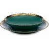 HowHomely Keramická súprava tanierov Kati Green Gold 2 ks HowHomely Keramická súprava tanierov Kati Green Gold 2 ks