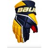Hokejové rukavice Bauer Vapor 3X Navy/Gold Intermediate 13 palcov Hokejové rukavice Bauer Vapor 3X Navy/Gold Intermediate 13 palcov