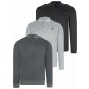 TRIPLE SET V4007 DEWBERRY MEN'S SWEATSHIRT-NAVY-ANTHRACITE-GREY šedá XL dewberry 2465430610645 TRIPLE SET V4007 DEWBERRY MEN'S SWEATSHIRT-NAVY-ANTHRACITE-GREY šedá XL dewberry 2465430610645