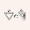 SilveAmo Strieborné náušnice so zirkónmi Trojuholníky C2F1021 SilveAmo Strieborné náušnice so zirkónmi Trojuholníky C2F1021