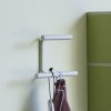 Hübsch Nástenný vešiak Flip, svetlosivý, šírka 20 cm, kov - 992122 Hübsch Nástenný vešiak Flip, svetlosivý, šírka 20 cm, kov - 992122