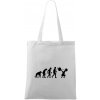 Evolution fitness Taška bavlnená 42 x 38 cm Biela