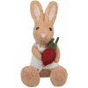 Clayre & Eef Dekorácia hnedý zajačik s reďkovkou - 10*10*19 cm - Clayre & Eef Clayre & Eef Dekorácia hnedý zajačik s reďkovkou - 10*10*19 cm - Clayre & Eef