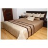 Orechovo pieskový elegantný prehoz na posteľ s tmavohnedými pruhmi Šírka 200 cm | Dĺžka 220 cm hnedá Orechovo pieskový elegantný prehoz na posteľ s tmavohnedými pruhmi Šírka 200 cm | Dĺžka 220 cm hnedá