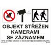 Walteco Objekt strážený kamerami so záznamom 210x148mm, formát A5, samolepka Množstvo: 1 ks , 20057 Walteco Objekt strážený kamerami so záznamom 210x148mm, formát A5, samolepka Množstvo: 1 ks , 20057