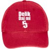 Šiltovka Delik - Daj Mi 5, Unisex,Červená,Univerzálna Šiltovka Delik - Daj Mi 5, Unisex,Červená,Univerzálna