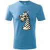 Handel detské tričko Usmiata zebra svetlomodrá