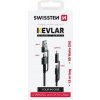 Swissten 74501101 Kevlar 4 in 1 3A, 1,5m, černý Swissten 74501101 Kevlar 4 in 1 3A, 1,5m, černý