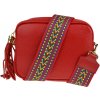 NovaKabelka.sk Bala Rossa Corallo s prídavným popruhom II kožená talianska crossbody kabelka červená NovaKabelka.sk Bala Rossa Corallo s prídavným popruhom II kožená talianska crossbody kabelka červená