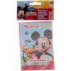 MYŠKA MICKEY Pozvánky na narodeniny 6 ks