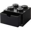 LEGO® stolové box 4 so zásuvkou 15,8 x 15,8 x 11,3 cm čierna LEGO® stolové box 4 so zásuvkou 15,8 x 15,8 x 11,3 cm čierna