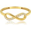 MINET JMG0266WGR - Elegantný zlatý prsteň nekonečno s bielymi zirkónmi Au 585/1000 55 0.90 g MINET JMG0266WGR - Elegantný zlatý prsteň nekonečno s bielymi zirkónmi Au 585/1000 55 0.90 g