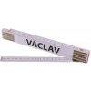 Levior Meter skladací 2m VÁCLAV PROFI biely drevo