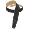 Levy's Simply Suede 2.5 Black Gitarový pás Levy's Simply Suede 2.5 Black Gitarový pás