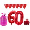 HeliumKing Hélium párty set na 60. narodeniny s červenými balónmi HeliumKing Hélium párty set na 60. narodeniny s červenými balónmi